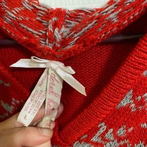 Womens sweater dress hoodie Christmas size L